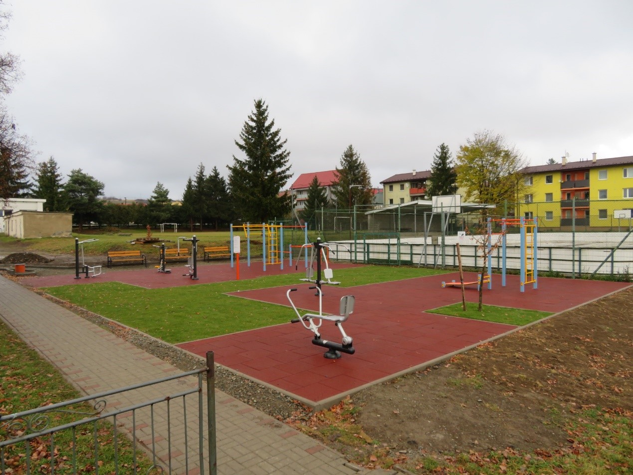 Workoutové ihrisko v obci Terňa